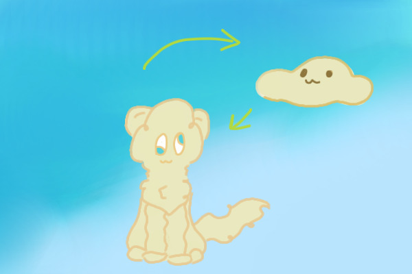 Derpy Cloud companion, for animal luver