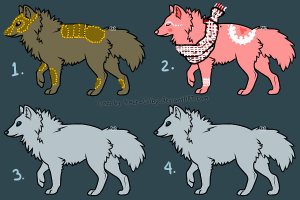 Adoptable Wolves!