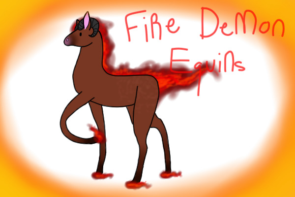 Fire Demon Equines