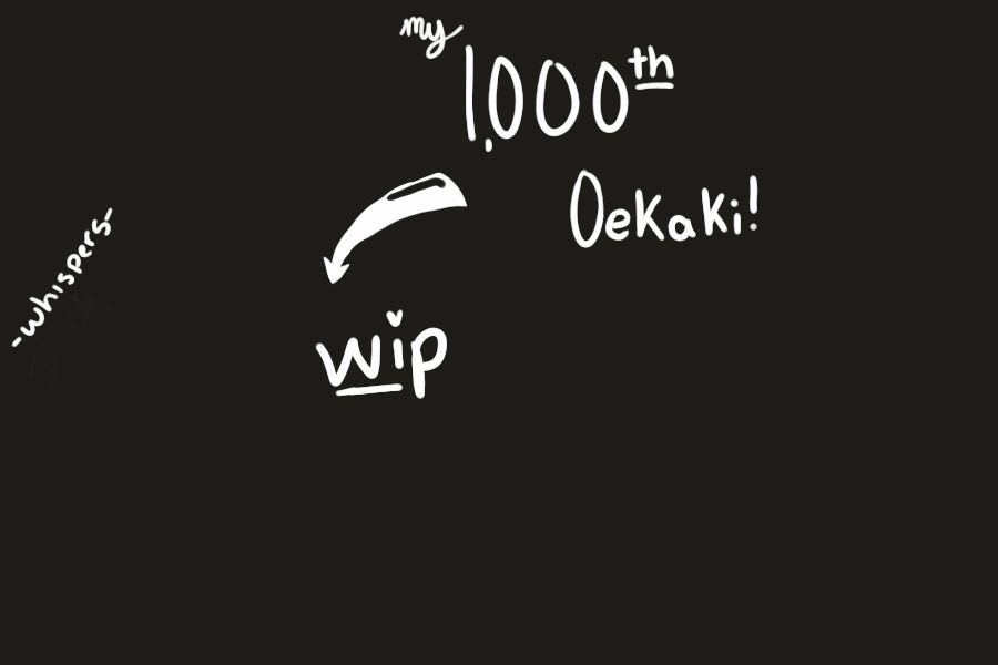 wip // 1000th Oekaki!
