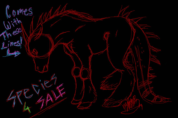 Species for sale!