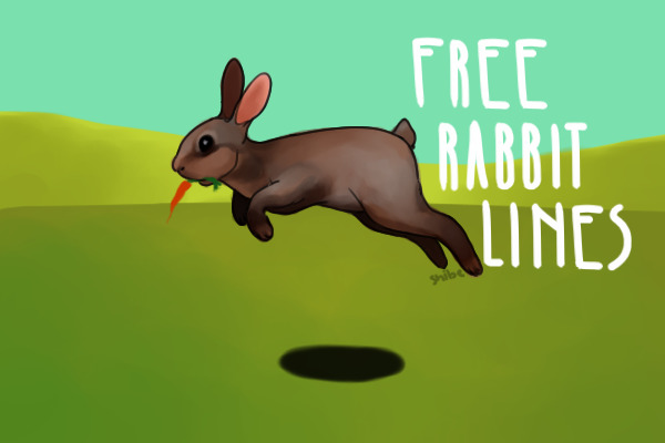 Free bunny color-in!