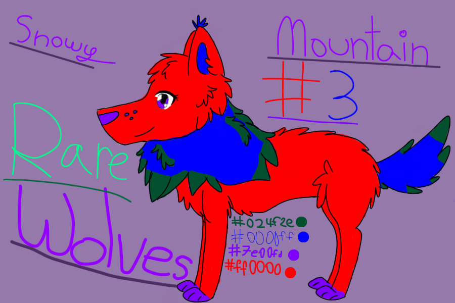 Snowy Mountain Wolf (#3) VERY RARE
