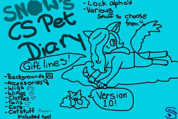 CS Pet Diary Gift Lines Editable! (V. 1.0)