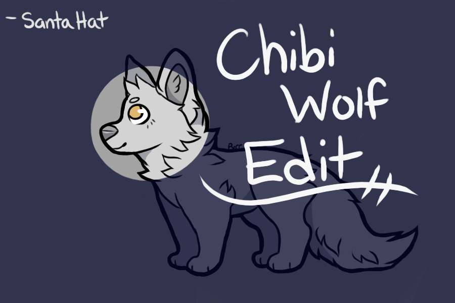 Chibi Wolf Editable