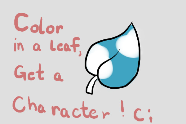 'Color In A Leaf, Get A Character' entry