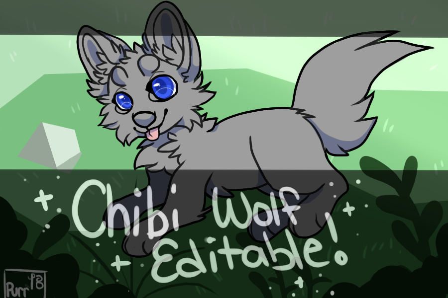 Chibi Wolf Editable!