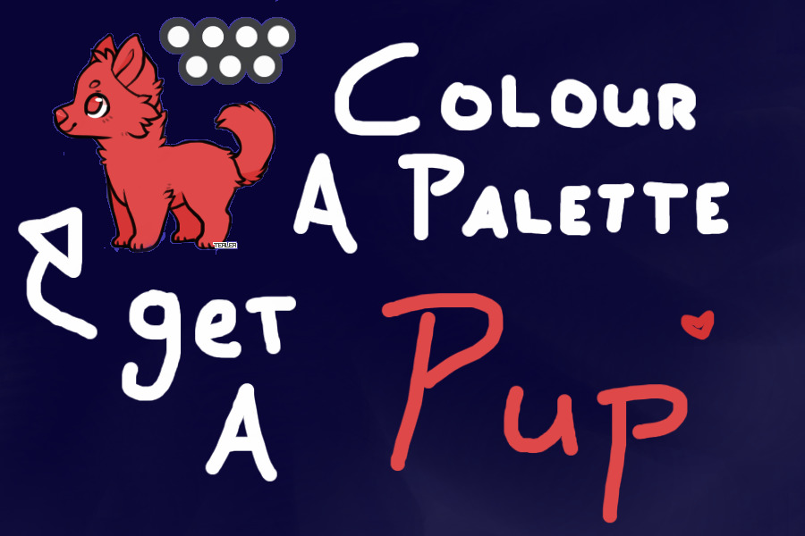 colour a palette, get a pup • CLOSED