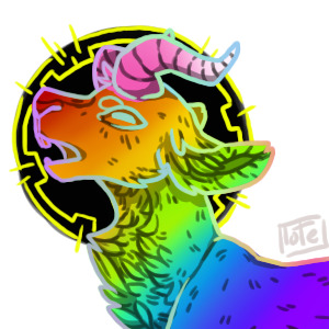 Rainbow Goat 🖤🖤
