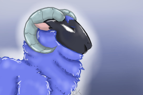 friendly sheep sketch [tired]