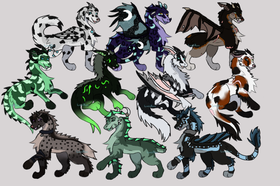 Things! Chimeras? Dogs? Dragons? idk yer guess.