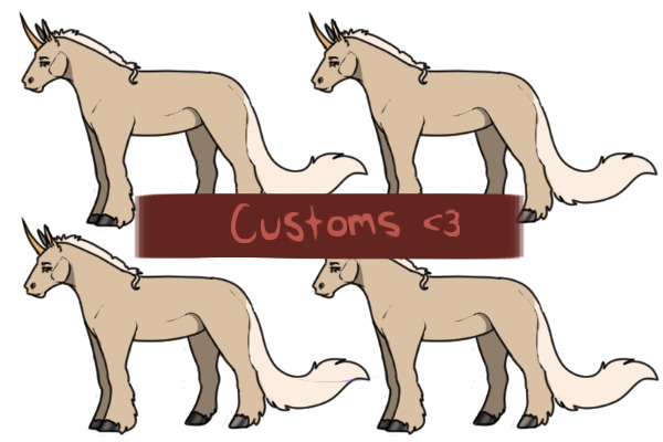 customs & oc breeding: equine edition