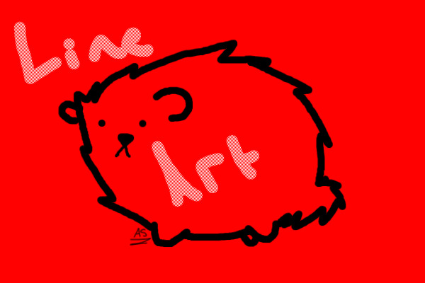 Fat Hamster Line Art